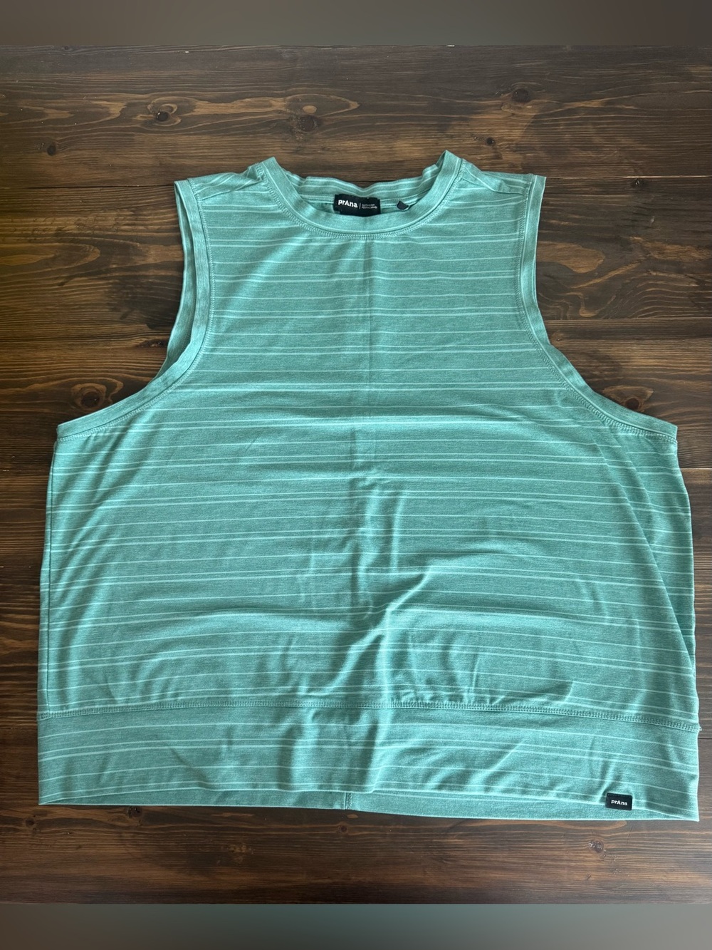 Prana Women's Mint Green Striped Sleeveless Tank